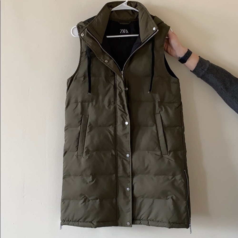 Zara Army Green Vest